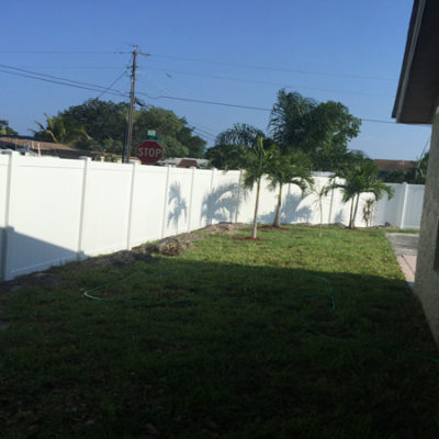 pvc fence installation