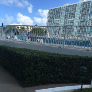 4 ft. Aluminum fence installation around pool.